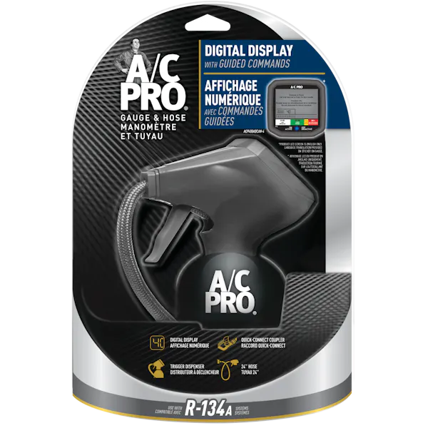 A/C Pro® R-134a Advanced Digital Gauge & Hose Image 1