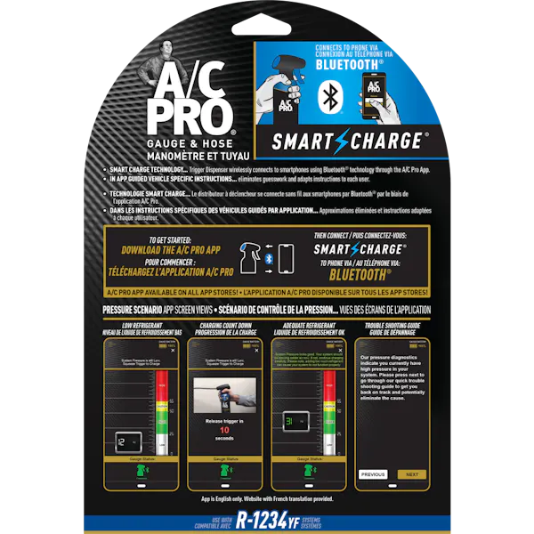 A/C Pro® R-1234yf Smartcharge Gauge and Hose Image 1