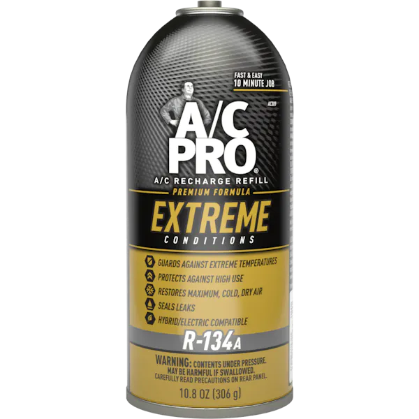 A/C Pro® Extreme Conditions R-134a Refrigerant Refill - A/C Pro®