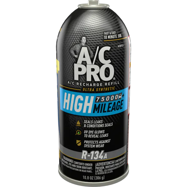 A/C Pro® R-134a Ultra Synthetic High Mileage Refrigerant Refill – California Compliant Image 1